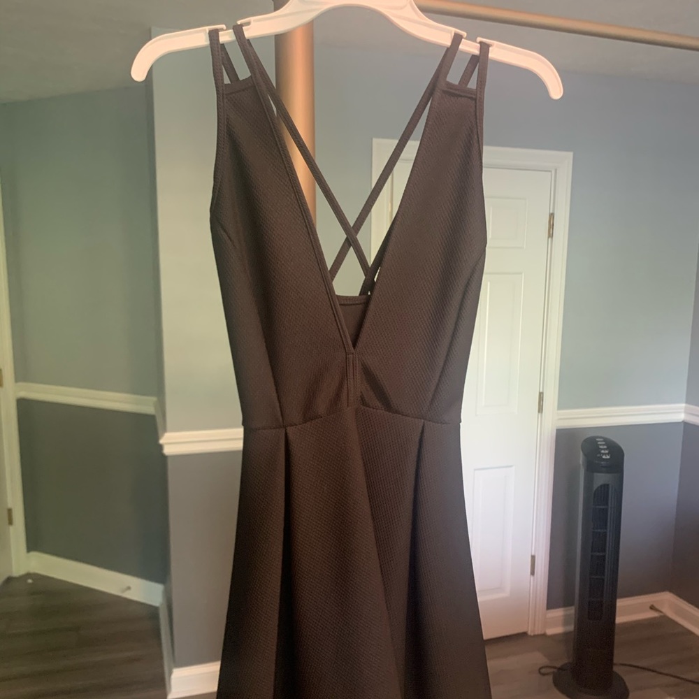 Short black fitted dress